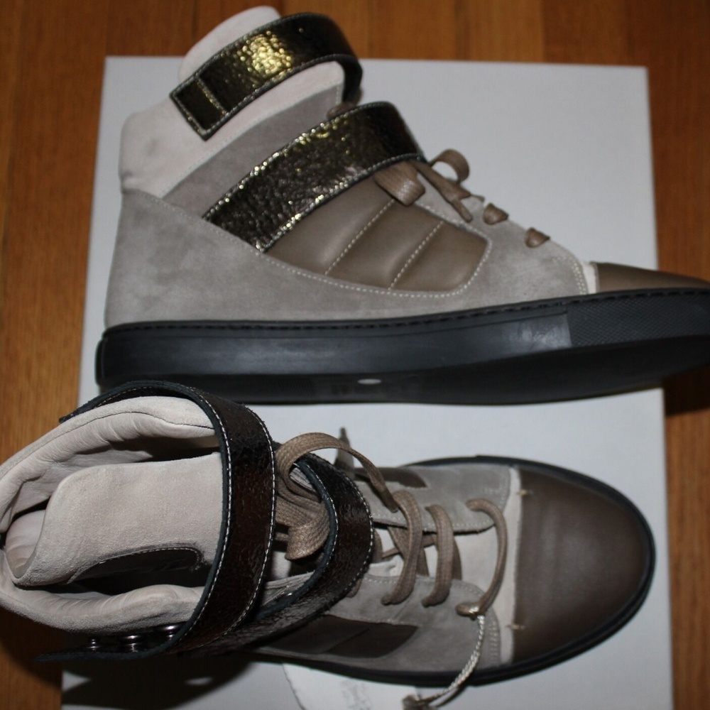 BRUNELLO CUCINELLI SUEDE MIX MEDIA LEATHR SNEAKER - Picture 5 of 8
